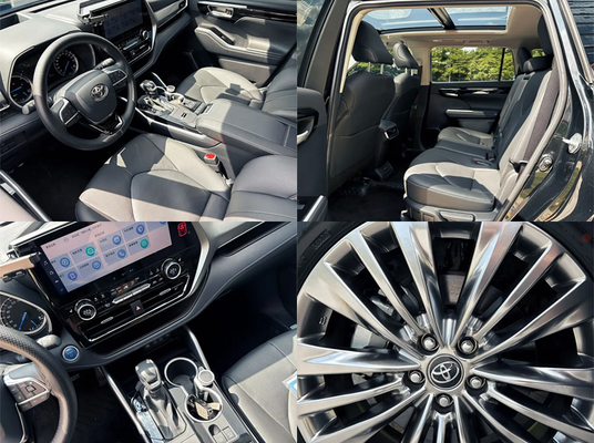 Cheap Used Toyo Ta Highlander Electric SUV Car in China 4WD Drive Mode Lithium Battery Fuel Cell Low Mileage
